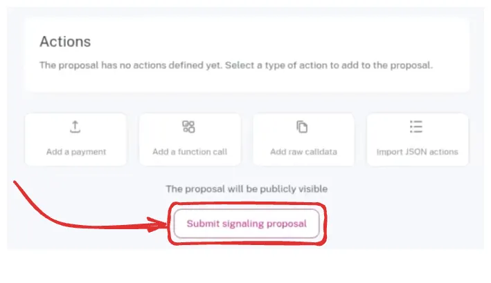 Proposal Actions