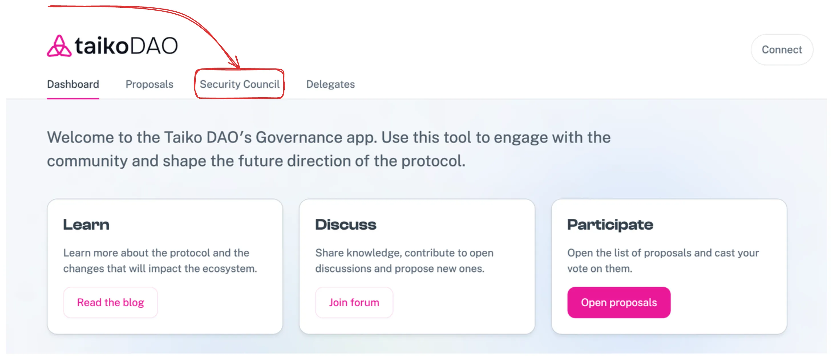 Security Council tab